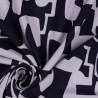 Viskose Abstract Blau/lila